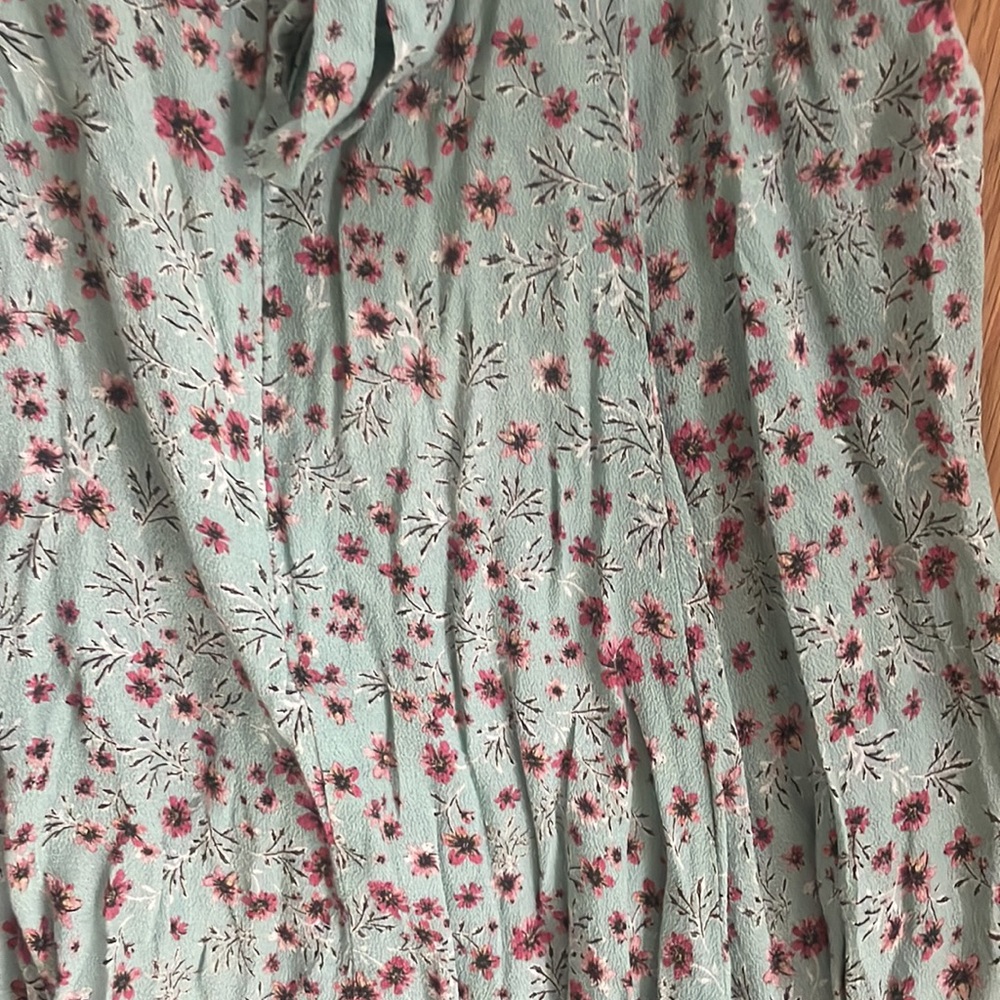 Blue life blue and pink floral hill house map mini dress - Picture 4 of 4